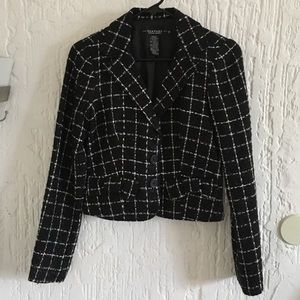 Rampage Black And White Blazer Size Small